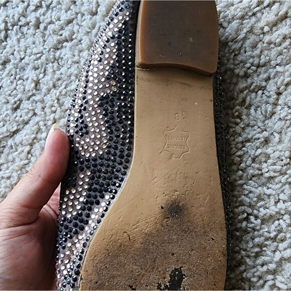 Steve Madden Conncord Blush Multi Studded Smoking Slipper Flats Size 8 - Picture 3 of 6